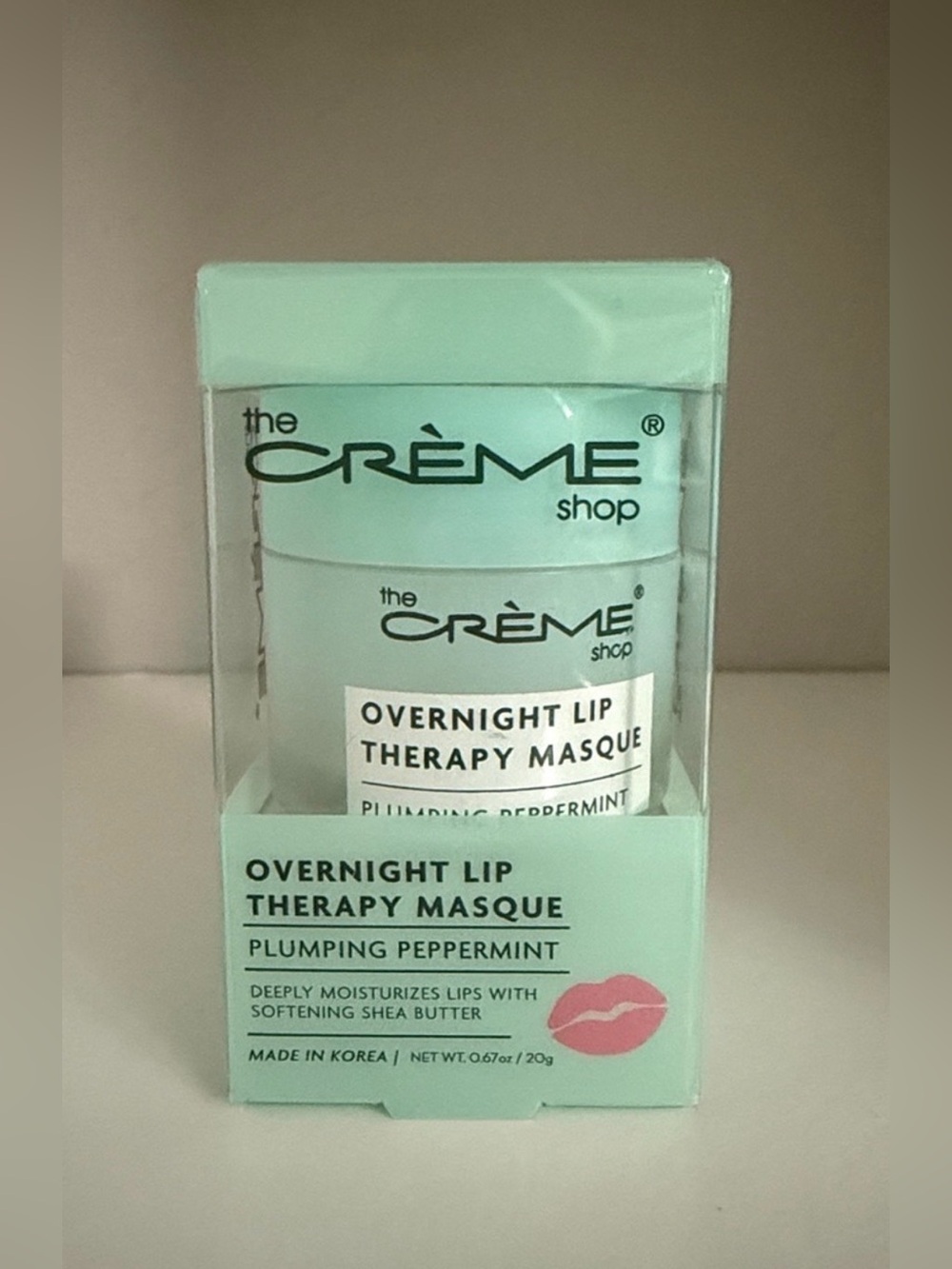 The Crème Shop Overnight Lip Therapy Masque in mint